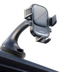 Clamp car holder on the phone fastened with a glass - black