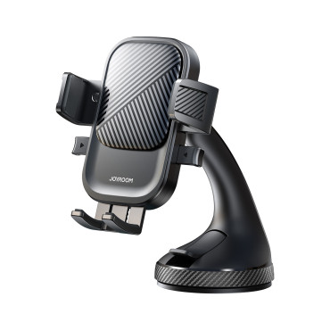 Clamp car holder on the phone fastened with a glass - black