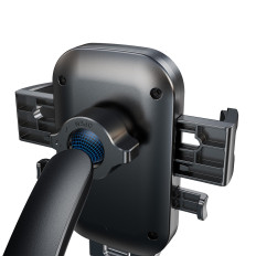 Clamp car holder on the phone fastened with a glass - black
