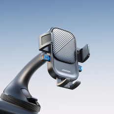 Clamp car holder on the phone fastened with a glass - black