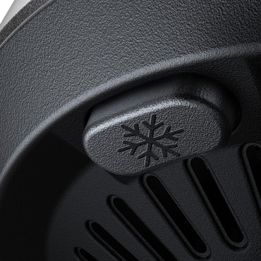 Car holder with Magsafe induction loader with phone cooling - black