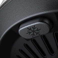 Car holder with Magsafe induction loader with phone cooling - black