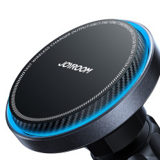 Car holder with Magsafe induction loader with phone cooling - black