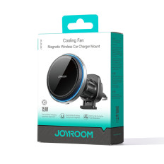 Suporte de carro com carregador de indução Magsafe com refrigeração de telefone - preto