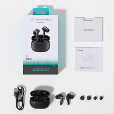 Bezdrôtové slúchadlá TWS Bluetooth 5.4 ANC ENCK - čierna