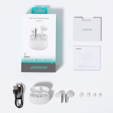 Brezžične slušalke TWS Bluetooth 5.4 ANC ENC - bela