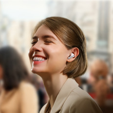 Brezžične slušalke TWS Bluetooth 5.4 ANC ENC - bela