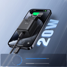 USB-C PD QC 20W - Svart