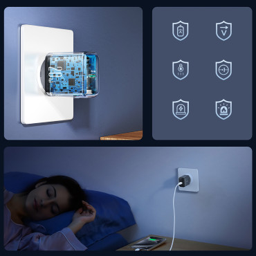 USB-C PD QC 20W - Svart