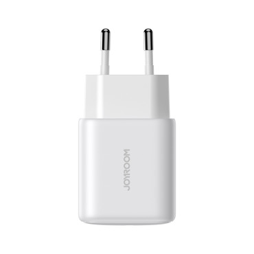 Omrežni nakladalec USB-C PD QC 20W + iPhone Lightning 1M Kabel - bela