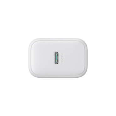 Omrežni nakladalec USB-C PD QC 20W + iPhone Lightning 1M Kabel - bela