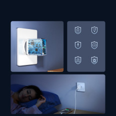 Omrežni nakladalec USB-C PD QC 20W + iPhone Lightning 1M Kabel - bela