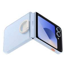 Caso de caso claro da Samsung na galáxia com flip 6 - transparente