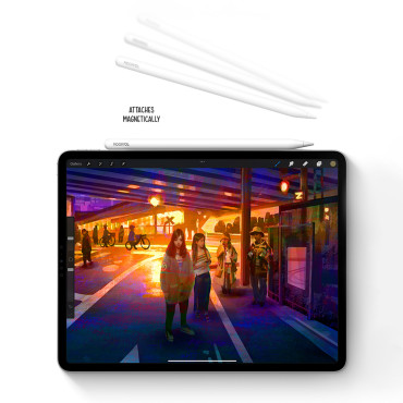 Stylus stiilis aktiivne Apple iPad pro air mini 130mAh usb-c - valge