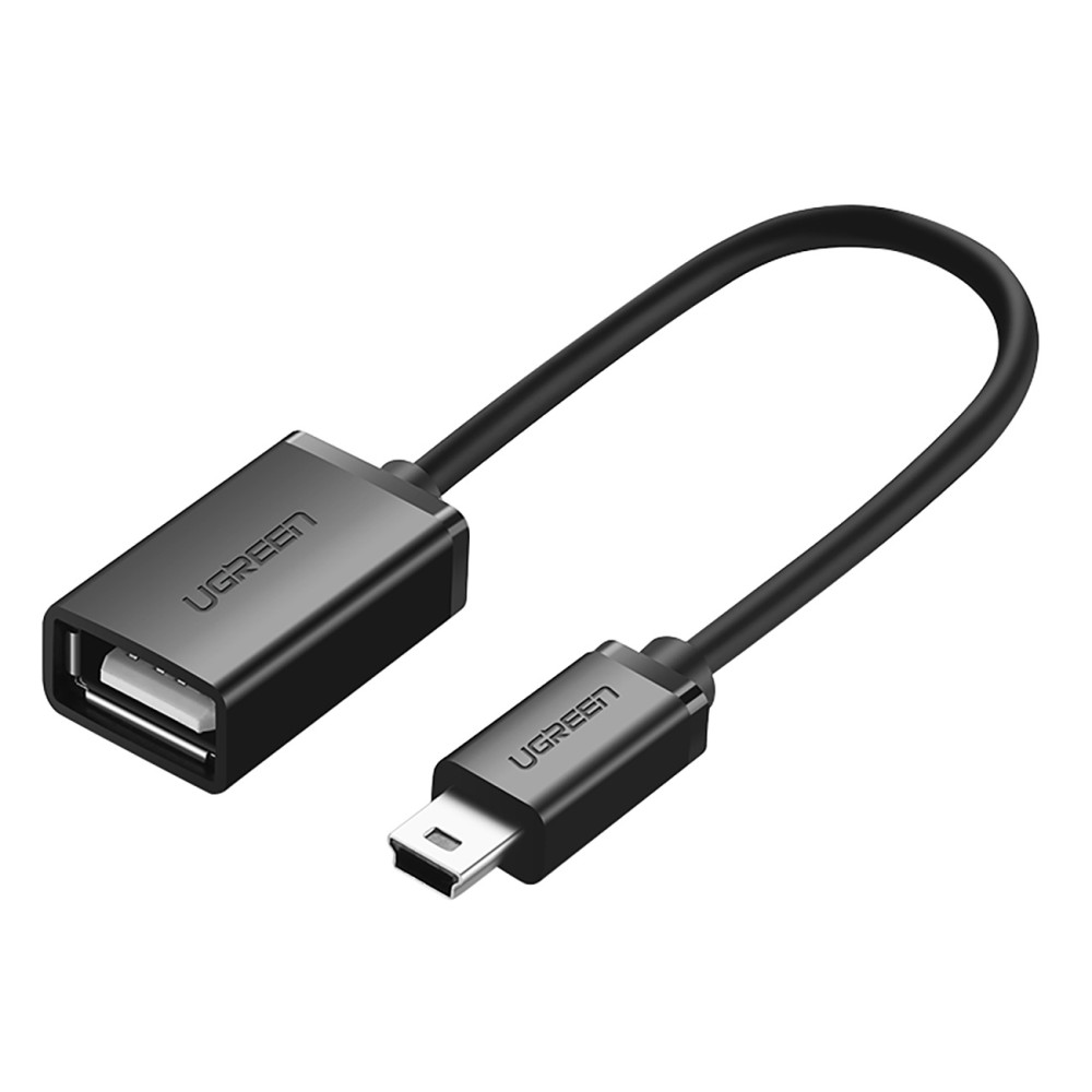Mini USB-B adapter (muški) - USB-a (ženski) otg 10cm - siva