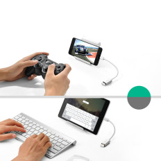 Adapter USB-A 3.0 (Kvinnlig) Adapter - USB-C 3,0 (Man) OTG - Vit