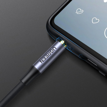 Kábel Audio Cable Mini Jack 3.5mm - mini jack 3.5mm 1m - szürke