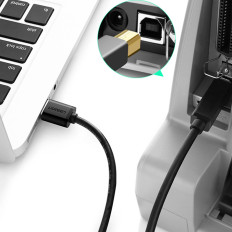 Kabelski kabel za USB-A 3.0 Printer - USB-B 5Gbps 1M - črna