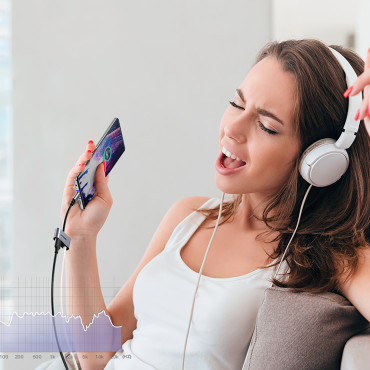 Ήχος ήχου USB-C (αρσενικό) - Μίνι βύσμα 3.5mm / USB-C (θηλυκό) - Γκρι