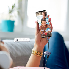 Audio Audio USB-C (maschio) - Mini Jack 3.5mm / USB-C (femmina) - grigio