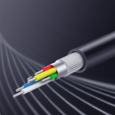 Ήχος ήχου USB-C (αρσενικό) - Μίνι βύσμα 3.5mm / USB-C (θηλυκό) - Γκρι