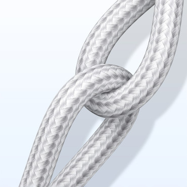 Câble câble dans un abri USB-A - USB-C QC 3.0 3A 0.5m - blanc