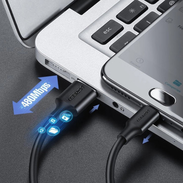 Kábel Micro USB kábel - USB-A 25CM - čierna