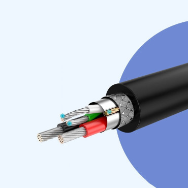 Kábel Micro USB kábel - USB-A 25CM - čierna