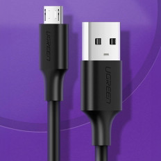 Kábel Micro USB kábel - USB-A 25CM - čierna
