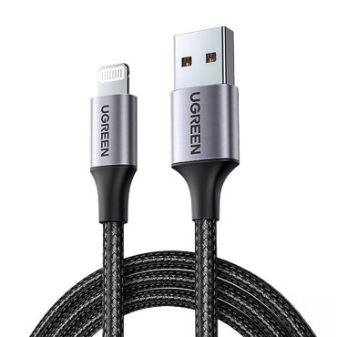 Kabelkabel i USB-A-ly - iPhone Lightning MFI 2M - Svart