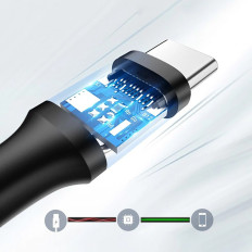 Kabel USB-A 3.0-kabel - USB-C 3A 2M - Svart