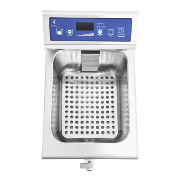 Friggitrice in induzione friggitrice con rubinetto da 230 V Royal Catering 10l