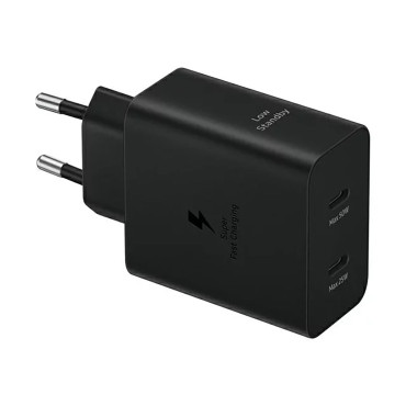 Samsung Power Adapter Duo 2x USB-C 50W - Μαύρο
