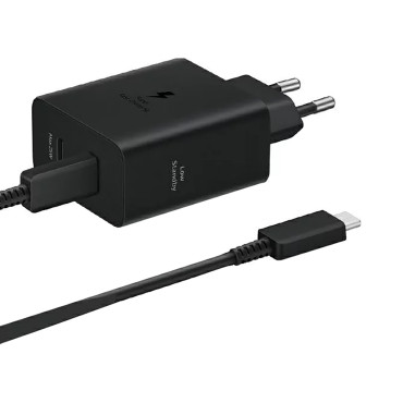 Samsung Power Adapter Duo 2x USB-C 50W - Svart