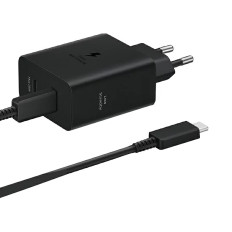 Adaptador de corriente de Samsung Duo 2x USB-C 50W - Negro