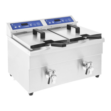 Dvojitá indukcia Fryer Double Indukcia 7000W 230V Royal Catering 2x 10l