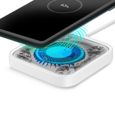 Ładowarka Samsung Wireless Charger Pad indukcyjna 15W + ładowarka sieciowa i kabel USB-C - biała