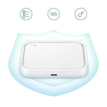 Laddare Samsung Trådlös laddare Induktionskudde 15W + Nätverksladdare och USB-C-kabel - Vit