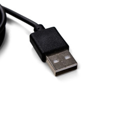 Magnetická nabíjačka pre SmartWatch Garmin s USB-A - čierna