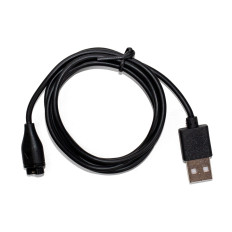 Magnetická nabíjačka pre SmartWatch Garmin s USB-A - čierna