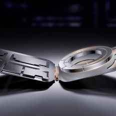 Magnetisk tegnebog MagSafe-kort tegnebog med en stativ og håndtag til finger - Sort