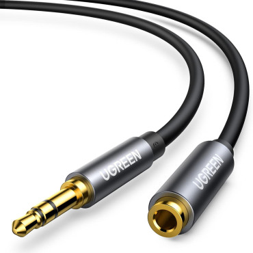 Audio Mini Jack podaljšek 3.5mm 5m - srebro