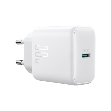 USB-C PD 30W QC SFC - Carregador de Rede Branca