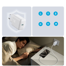 USB-C PD 30W QC SFC - White Network Charger