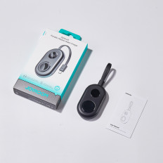 Powerbank 2500mAh με φορτιστή Apple Παρακολουθήστε καλώδιο 3W και USB-C - μαύρο