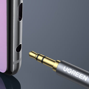 AUDIO MINI JACK PREDAJ 3.5mm 5m - striebro