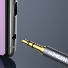 AUDIO MINI JACK PREDAJ 3.5mm 5m - striebro