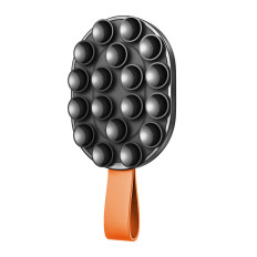 Magnetisk håndtak på telefonen 4.7-7 '' med sugekopper på speilglasset - svart og oransje