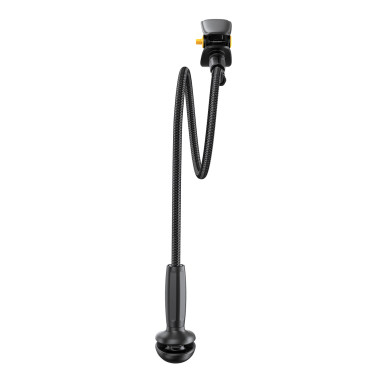 Halter für einen Desktop mit einem flexiblen gänzernhaltigen Arm - schwarz