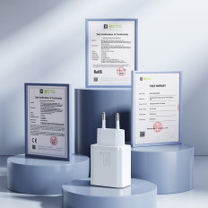 Δίκτυο USB-C Δίκτυο - USB-A 30W PD - λευκό